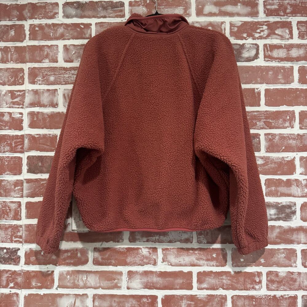 FP Movement Free People Hit the Slopes Fleece Jacket Rust Red Size XS - Picture 2 of 8